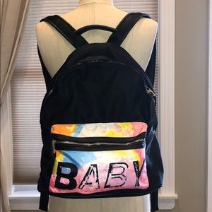 Backpack with Multicolor Baby Print